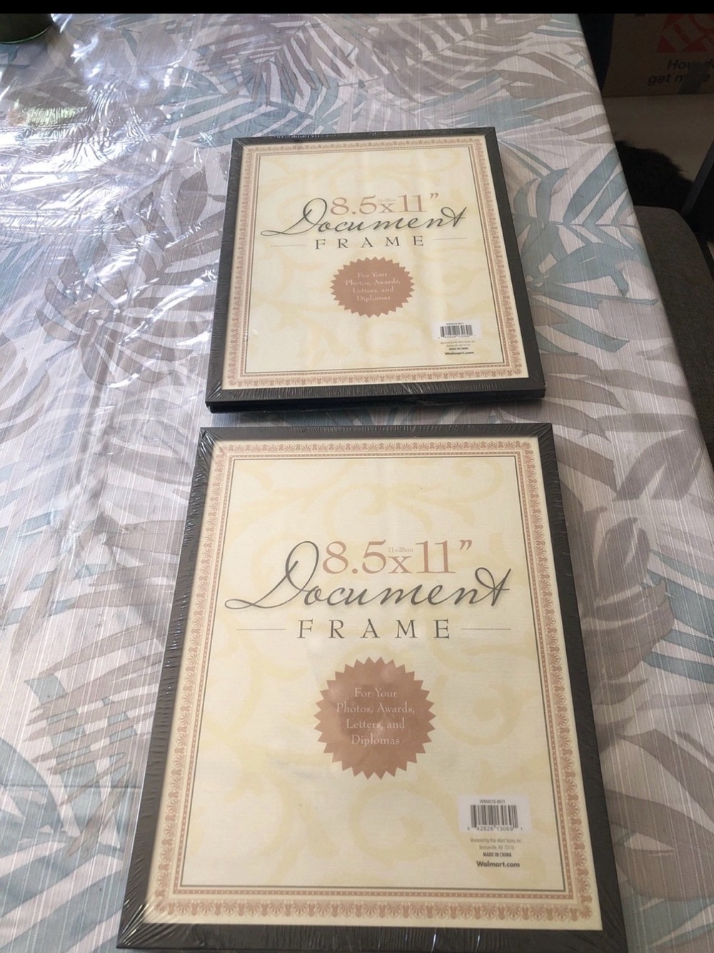 Document Black Frames, Set Of 2 - 8.5” X 11”, NEW
